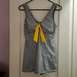 One piece dress swimsuit